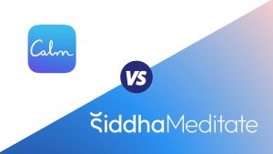 Siddha meditate vs Calm Siddha meditate app best meditation app