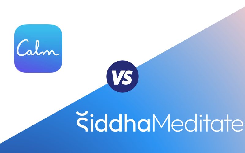 Siddha meditate vs Calm Siddha meditate app best meditation app